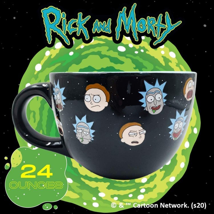 Кружка Rick and Morty Heads Line Up Ceramic Mug Чашка Рік та Морті 650 мл Кружка Rick and Morty Heads Line Up Ceramic Mug Чашка Рік та Морті 650 мл