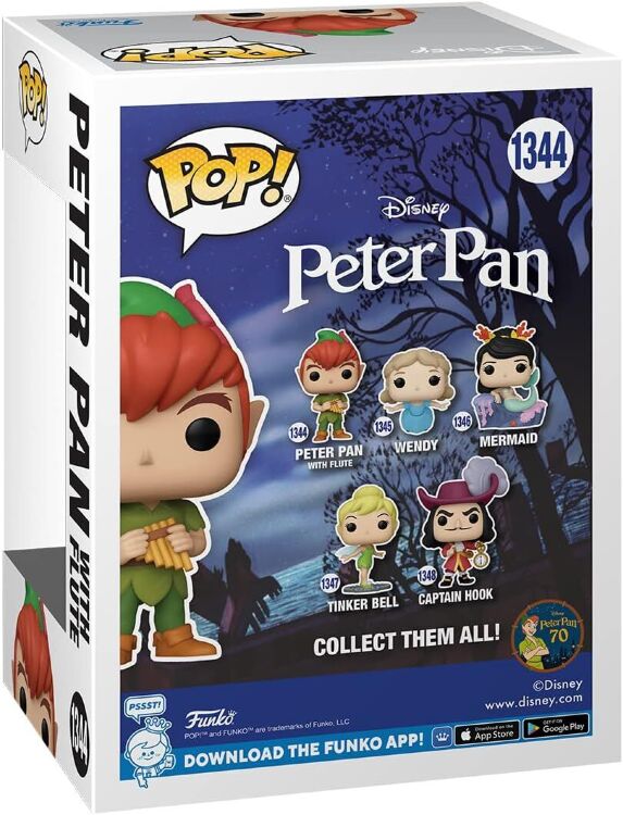 Фігурка Funko Pop Disney Peter Pan with Flute фанко Пітер Пен 1344 Фігурка Funko Pop Disney Peter Pan with Flute фанко Пітер Пен 1344