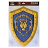 Табличка металлическая Blizzard World of Warcraft Alliance Shield Варкрафт Альянс 35x25 см 