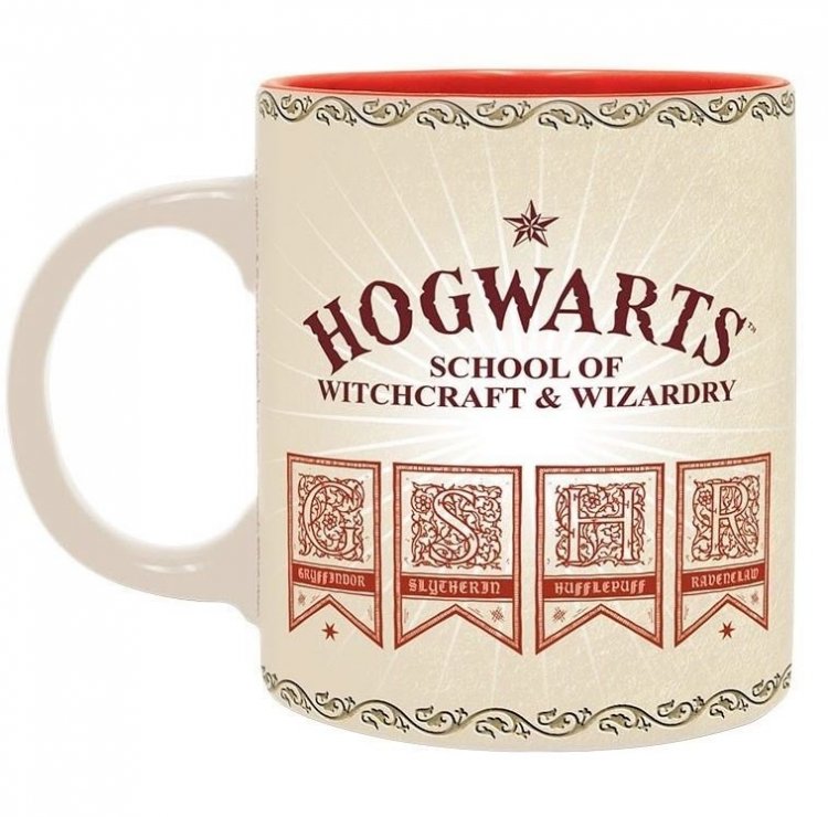 Чашка HARRY POTTER Hogwarts 4 Houses (Кружка Гаррі Поттер 4 факультети Хогвартса) 320 мл