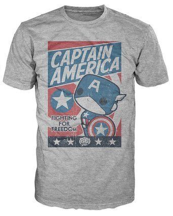 Футболка Men's Pop! T-Shirts: Marvel - Cap America Fight For Justice (размер L)