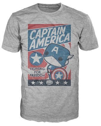 Футболка Men's Pop! T-Shirts: Marvel - Cap America Fight For Justice (розмір L)