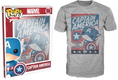 Футболка Men's Pop! T-Shirts: Marvel - Cap America Fight For Justice (розмір L)