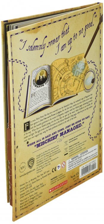 Карта Мародерів Гаррі Поттер Marauders Map Guide to Hogwarts Harry Potter + LED палочка Карта Мародерів Гаррі Поттер Marauders Map Guide to Hogwarts Harry Potter + LED палочка