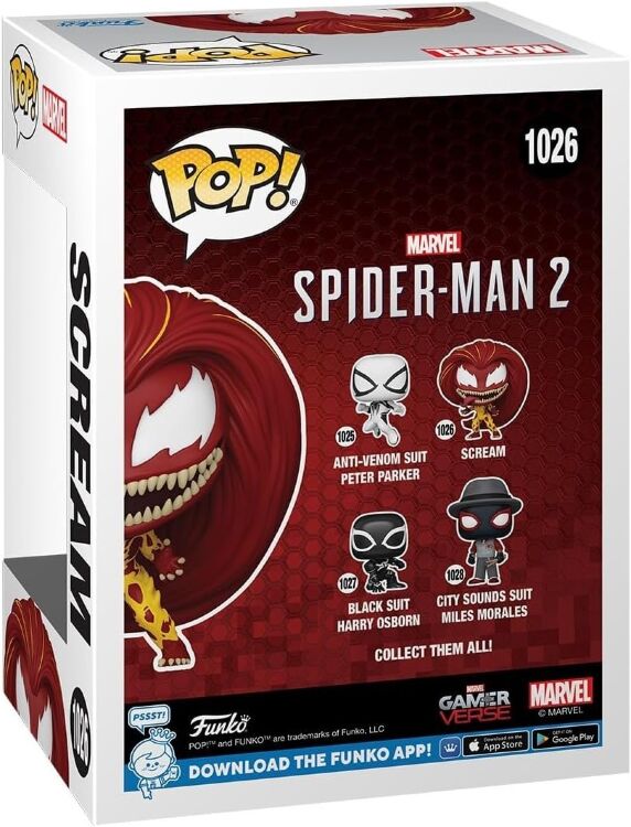 Фігурка Funko Marvel: Spider-Man Scream фанко Людина-павук Крик 1026 Фігурка Funko Marvel: Spider-Man Scream фанко Людина-павук Крик 1026