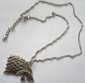 Медальйон Game of Thrones black Stark Dire wolf