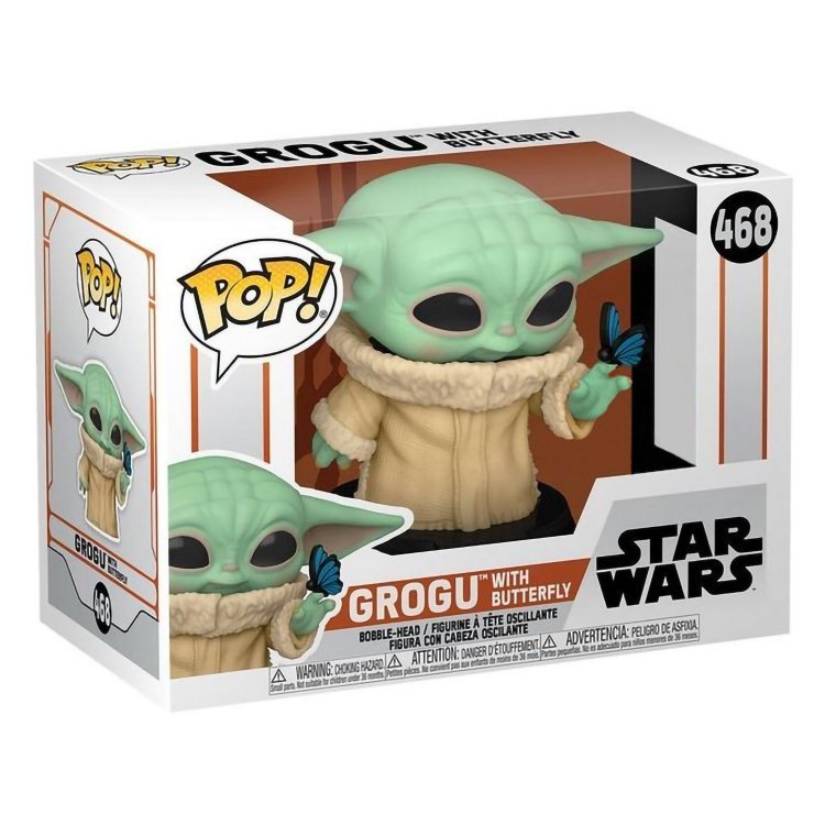 Фігурка Funko Star Wars: Mandalorian The Child Baby Grogu Butterfly Фанко Грогу (Exclusive) 468 Фігурка Funko Star Wars: Mandalorian The Child Baby Grogu Butterfly Фанко Грогу (Exclusive) 468