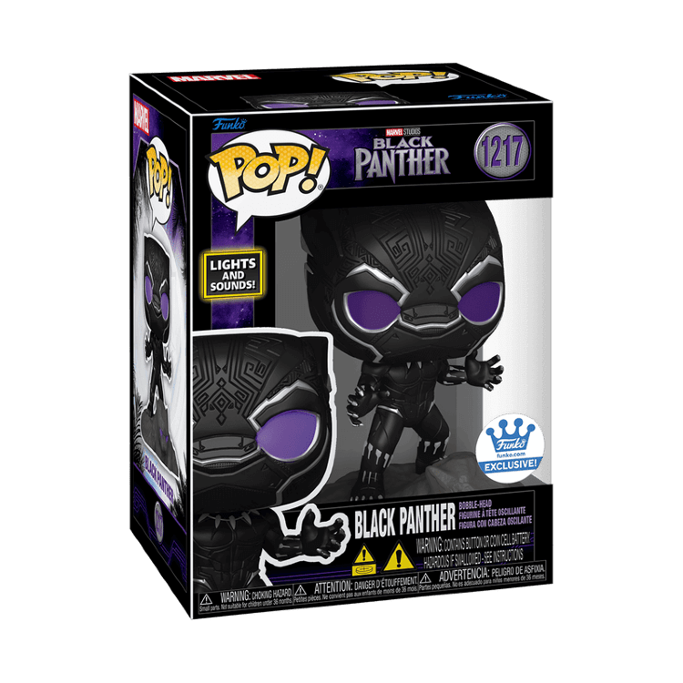 Фигурка Funko Marvel Black Panther Light & Sound фанко Чёрная пантера Exclusive 1217