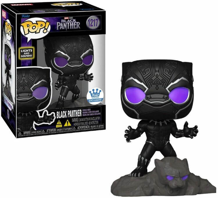 Фігурка Funko Marvel Black Panther Light & Sound фанко Чёрная пантера Exclusive 1217