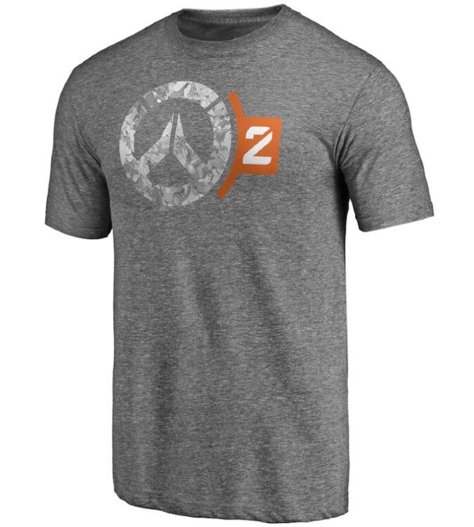 Футболка Overwatch 2 Tri-Blend T-Shirt Gray (розмір L)