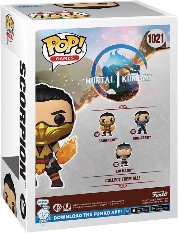 Фигурка Funko Pop Mortal Kombat Scorpion Фанко Скорпион 1021 Фигурка Funko Pop Mortal Kombat Scorpion Фанко Скорпион 1021