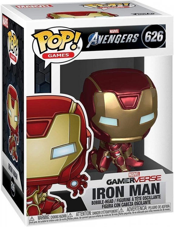 Фігурка Funko Marvel Avengers Game - Iron Man (Stark Tech Suit) Залізна людина Фанко 626 Фігурка Funko Marvel Avengers Game - Iron Man (Stark Tech Suit) Залізна людина Фанко 626