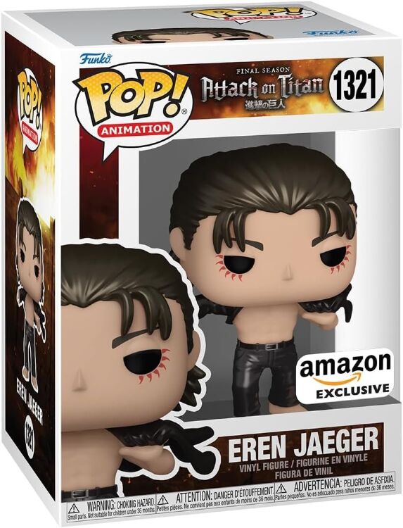 Фігурка Funko Attack on Titan Атака Eren Jaeger Титанів фанко Ерен Metallic Exclusive 1321