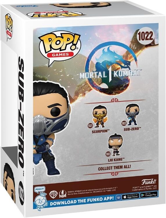 Фігурка Funko Pop Mortal Kombat Sub Zero Фанко Саб Зіро 1022 Фігурка Funko Pop Mortal Kombat Sub Zero Фанко Саб Зіро 1022