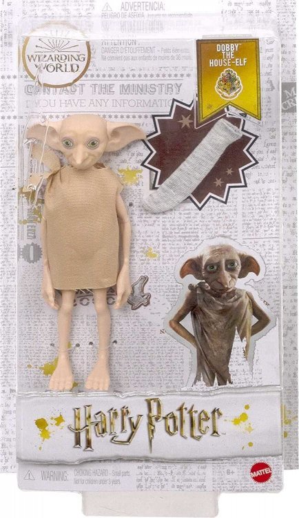 Лялька фігурка Mattel Harry Potter - Dobby Doll Доббі з носком Лялька фігурка Mattel Harry Potter - Dobby Doll Доббі з носком