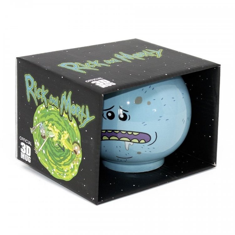 Чашка Рік і Морті - містер Місікс Mr. Meeseeks 3D Sculpted Mug 15 Oz Чашка Рік і Морті - містер Місікс Mr. Meeseeks 3D Sculpted Mug 15 Oz