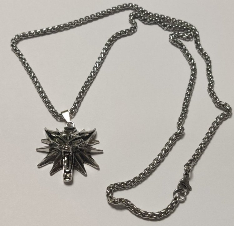 Кулон Геральта медальйон 3D Відьмак (The Witcher) з нержавіючої сталі №5 Кулон Геральта медальйон 3D Відьмак (The Witcher) з нержавіючої сталі №5