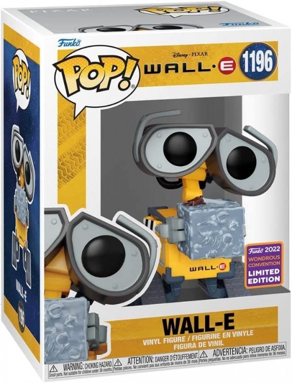 Фігурка Funko Pop Disney: Wall-E with Trash Cube фанко ВАЛІ (Funko 2022 Exclusive) 1196 Фігурка Funko Pop Disney: Wall-E with Trash Cube фанко ВАЛІ (Funko 2022 Exclusive) 1196