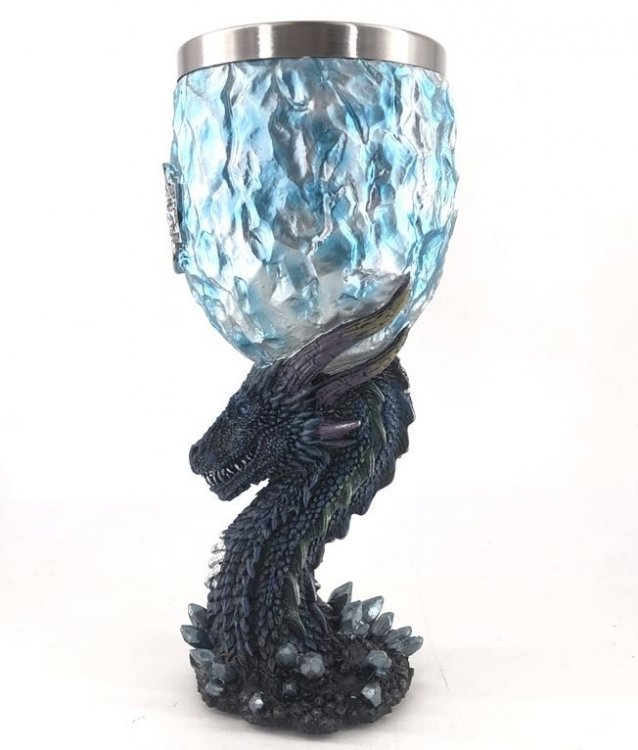 Кубок Game of Thrones Wine Goblet - Ice Dragon Viserion Крижаний дракон Візеріон Кубок Game of Thrones Wine Goblet - Ice Dragon Viserion Крижаний дракон Візеріон