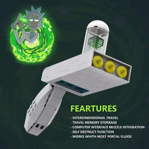 Портальна гармата конструктор Рік та Морті Rick and Morty Portal Gun Building Kit