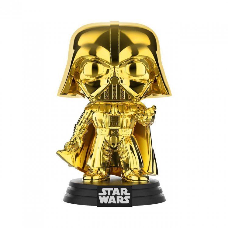 Фігурка Funko Pop! Star Wars - Darth Vader (Gold Chrome) Galactic Convention Amazon Exclusive