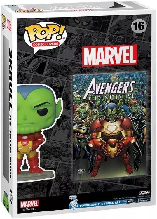 Фігурка Funko Marvel Comic Covers Skrull as Iron Man фанко Скрул (Funko 2023 Limited Edition) 16 Фігурка Funko Marvel Comic Covers Skrull as Iron Man фанко Скрул (Funko 2023 Limited Edition) 16
